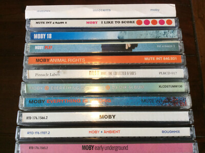 Moby [11 CD Alben] Like Core Innocents Animal Rights Ambient Early Underground