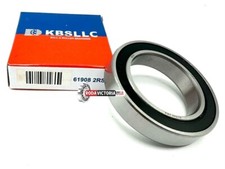 KBS 61908 2RS DEEP GROOVE BALL BEARING, RUBBER SEALED 6908 40x62x12 mm