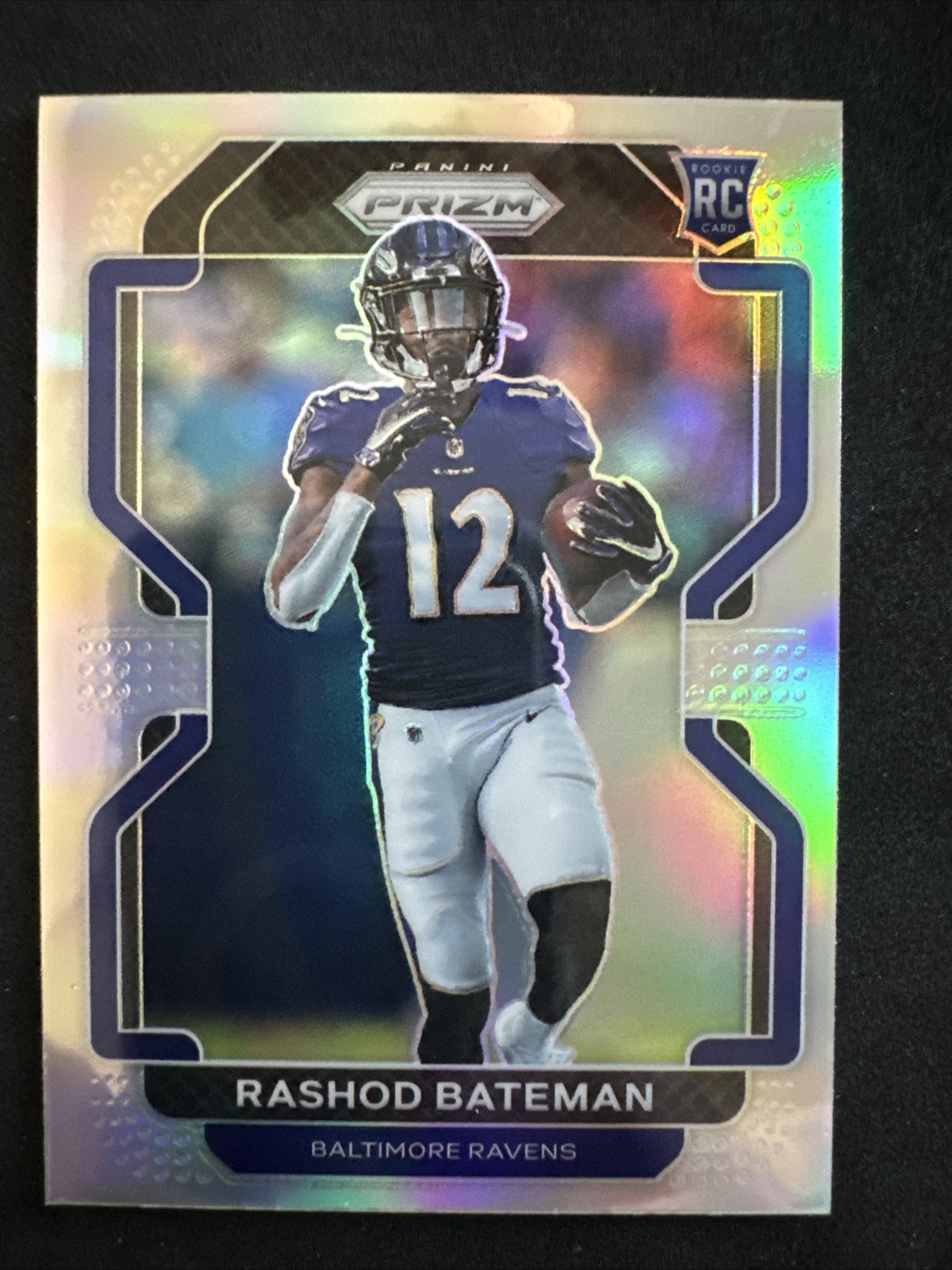 2021 PRIZM #340 RASHOD BATEMAN RC BALTIMORE RAVENS SILVER