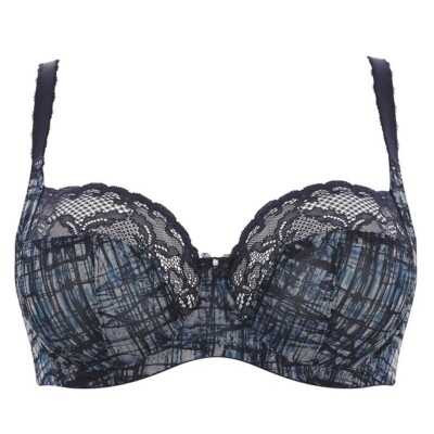NWT Panache Jasmine 6951 Underwire Bra - Blue Abstract