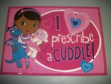 NEW DISNEY DOC MCSTUFFINS "I PRESCRIBE A CUDDLE" AREA THROW ACCENT RUG 44 X 31.5