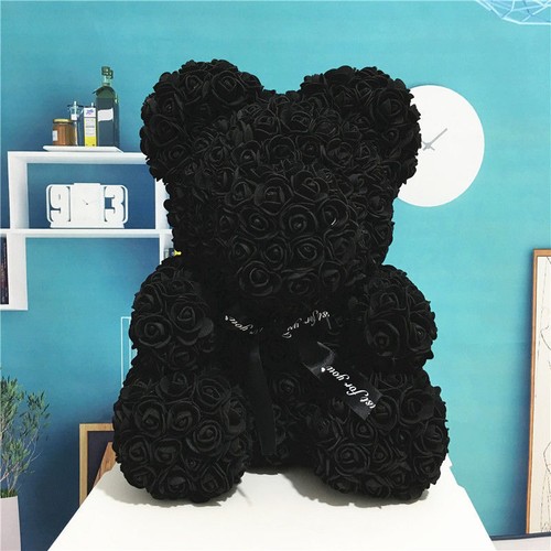 PE Plastic Artificial Flowers Rose Bear Multicolor Foam Rose Flower Teddy Bear - Picture 13 of 16