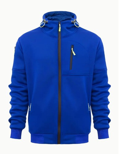 Men's Hooded Hoodie Sports Style Hoodie with Multiple Zippers/Pockets Sweatshirt - Picture 28 of 29