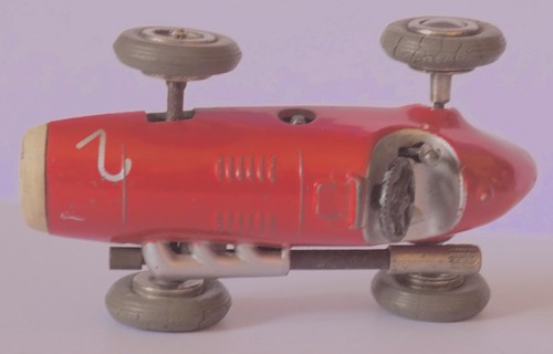 Schuco No.1040 Uhrwerk Micro Racer, Ferrari Rennwagen, D.B.G.M um 1955-60. - Bild 9 von 10