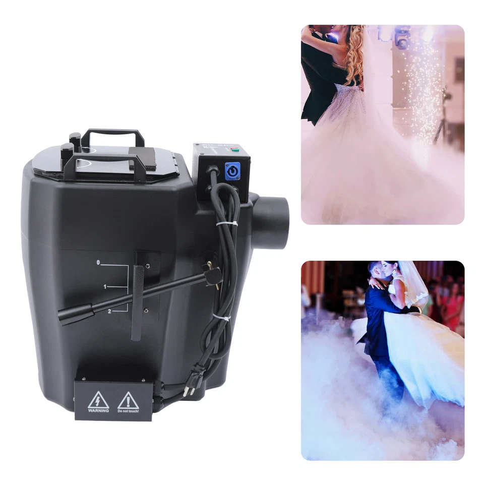 6000W Dry Ice Fog Machine Low Lying Smoke Machine Stage Effect For Wedding Party - Image 2 of 4