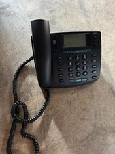 Vntg GE 29490GE2-A Business Phone Corded Speaker Caller ID Black 2 Line Screen 