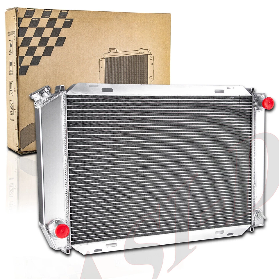 Radiador de aluminio 2 filas apto para Ford Mustang 1979-1993 1989 4,2 L 5,0 L V8 MT CC138 Foto 2 de 4