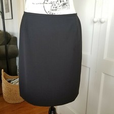 Mondi Black Pencil Skirt Made in Italy Size 38 Excellent Condition 