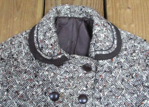 Vintage 1950s Philadelphia Girl Wool Tweed Fleck Winter Outfit Coat Jacket Pants - Picture 6 of 13