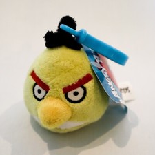 Angry Birds Plush Backpack Clip Chuck w Tag 56D 