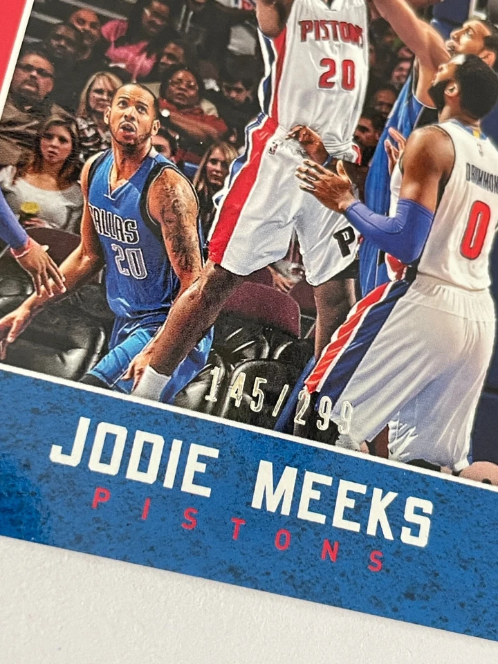2015-16 Hoops Jodie Meeks Red SP #145/299 G-VG Pistons - Image 2 of 2