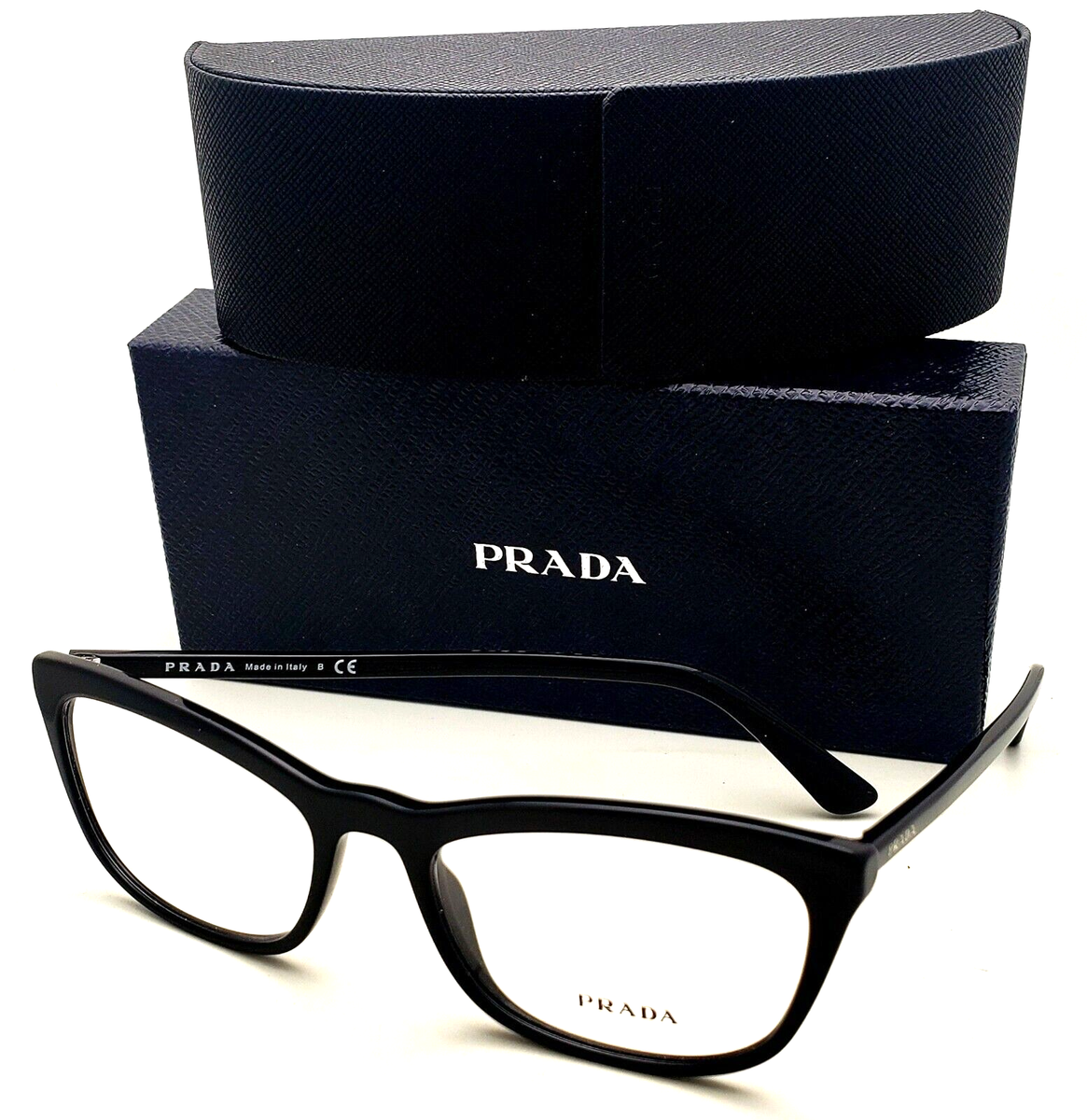 メガネ Prada Glasses Frame VPR54W 1AB 1O1 Black l New Rx-able PRADA Eyeglasses VPR 10V 1AB-1O1 54-18 Classic