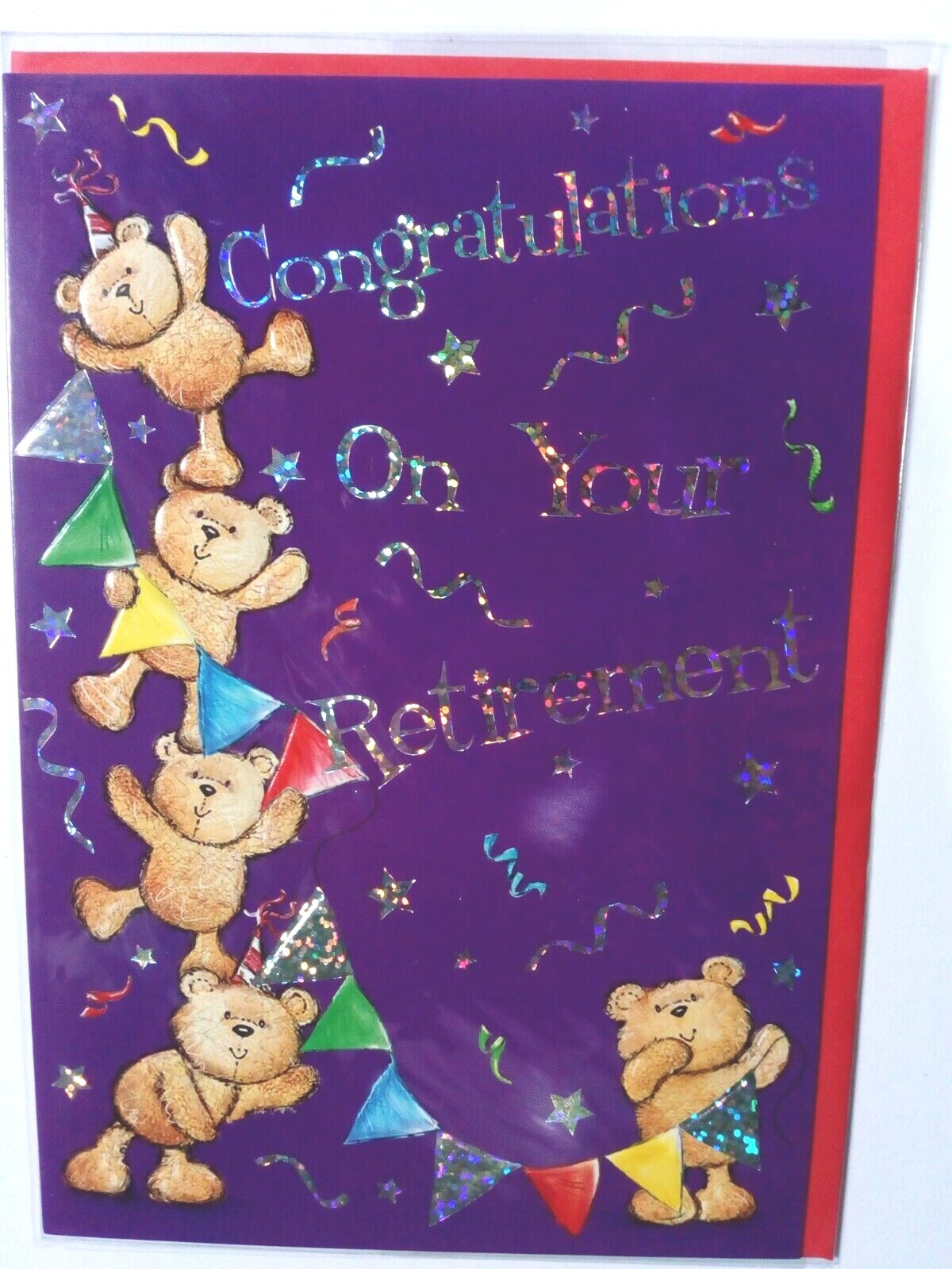 Congratulations on Your Retirement Greetings Card with Envelope 7 x 5 inch