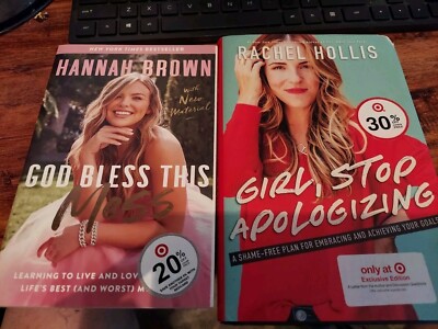 2 Books Girl Stop Apologizing + God Bless This Mess Hannah Brown RACHEL Hollis