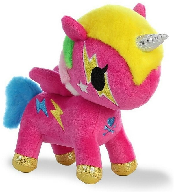 TOKIDOKI-PELUCHE COMET UNICORNO 20CM AURORA SOFT TOY MORBIDO PELUCHE GIOCATTOLO