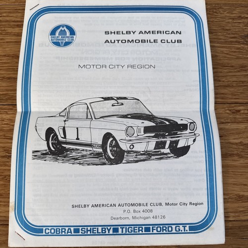Shelby American Automobile Club Motor City Region Magazine - Picture 1 of 4
