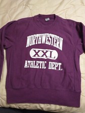 VTG Northwestern Purple Medium Sweatshirt . Crable Sportswear. Made In USA
