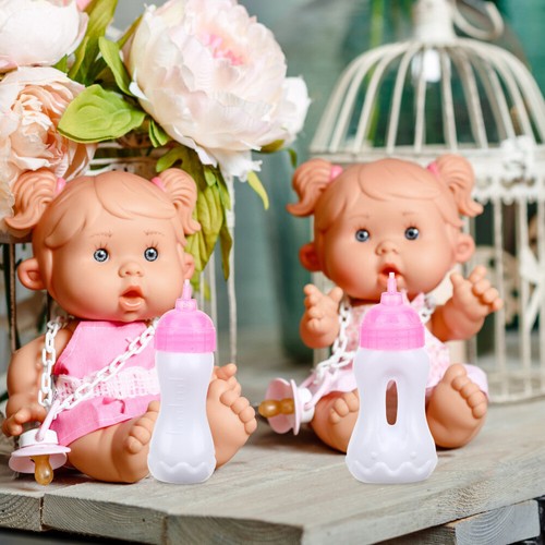 10 Pcs Doll Juice Bottle Feeding Bottles Fake Toys Shareable Room Accessories - Picture 7 of 10
