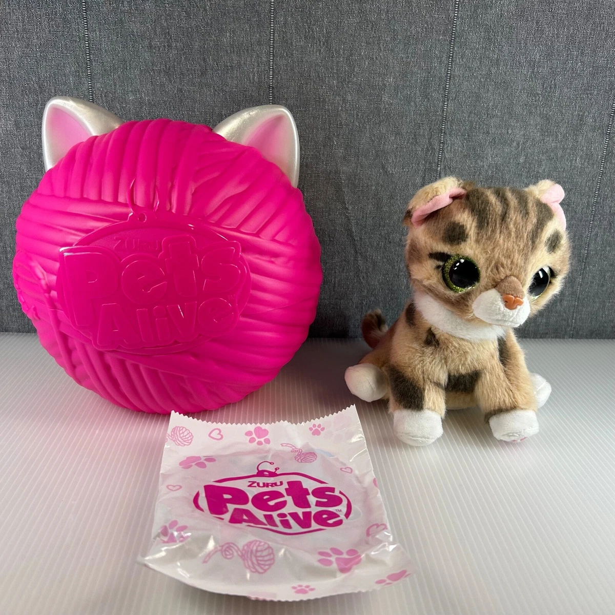 Peluche interactive Zuru Pets Alive Smitten chaton tabby chat gingembre