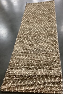 NATURAL / IVORY 2'-6'' X 8' Broken Thread Rug Reduced Price 1172668213 BOH702B-28