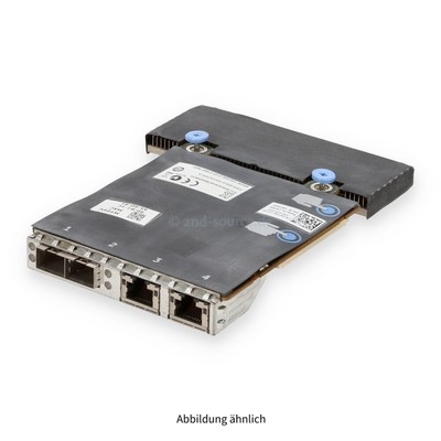 Dell Broadcom 57800 2xSFP+ 10GbE 2xRJ-45 1GbE Network Daughter Card MT09V 0MT09V