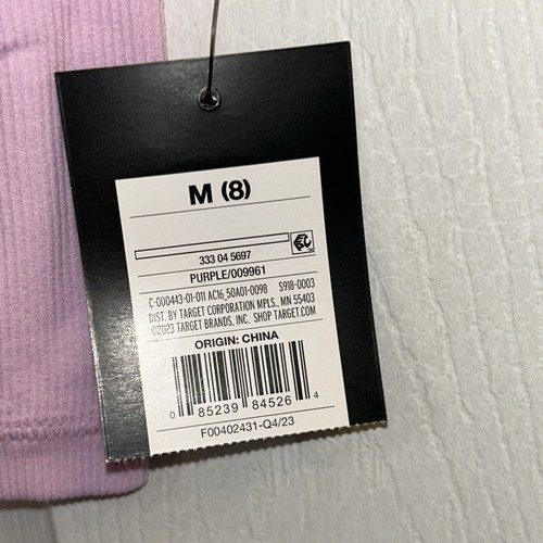 NWT art class Girls' Short Sleeve Seamless Cropped T-Shirt, Size Medium, Purple - Picture 5 of 13