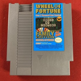 WHEEL OF FORTUNE: Family Edition (Nintendo NES 1990) Box, Sleeve, Papers - CIB!