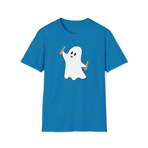GHOST BEER COWBOY T-SHIRT, Unisex Softstyle T-Shirt, Halloween Shirt, Gift - Picture 35 of 49