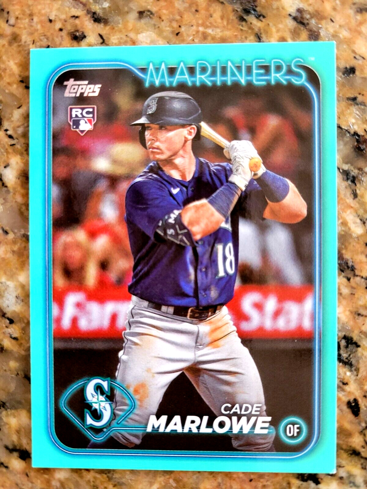 2024 Topps Cade Marlowe RC Aqua Parallel Fanatics Exclusive #286 Rookie Mariners