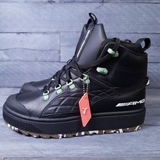 Botas PUMA Mercedes-AMG Petronas Motorsport Ren para hombre 10 negras blancas verdes