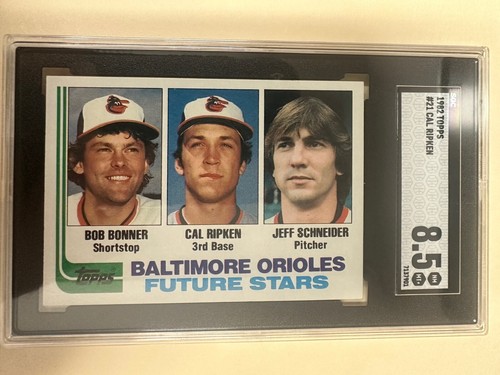 1982 Topps #21 Cal Ripken Jr. RC ROOKIE SGC 8.5 ORIOLES HOF IRONMAN CENTERED