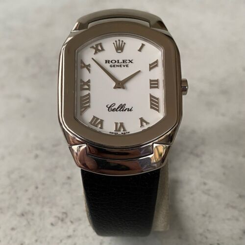 Rolex Cellini 6633 18k White Gold Quartz Cal.6620 Swiss Watch - 1999