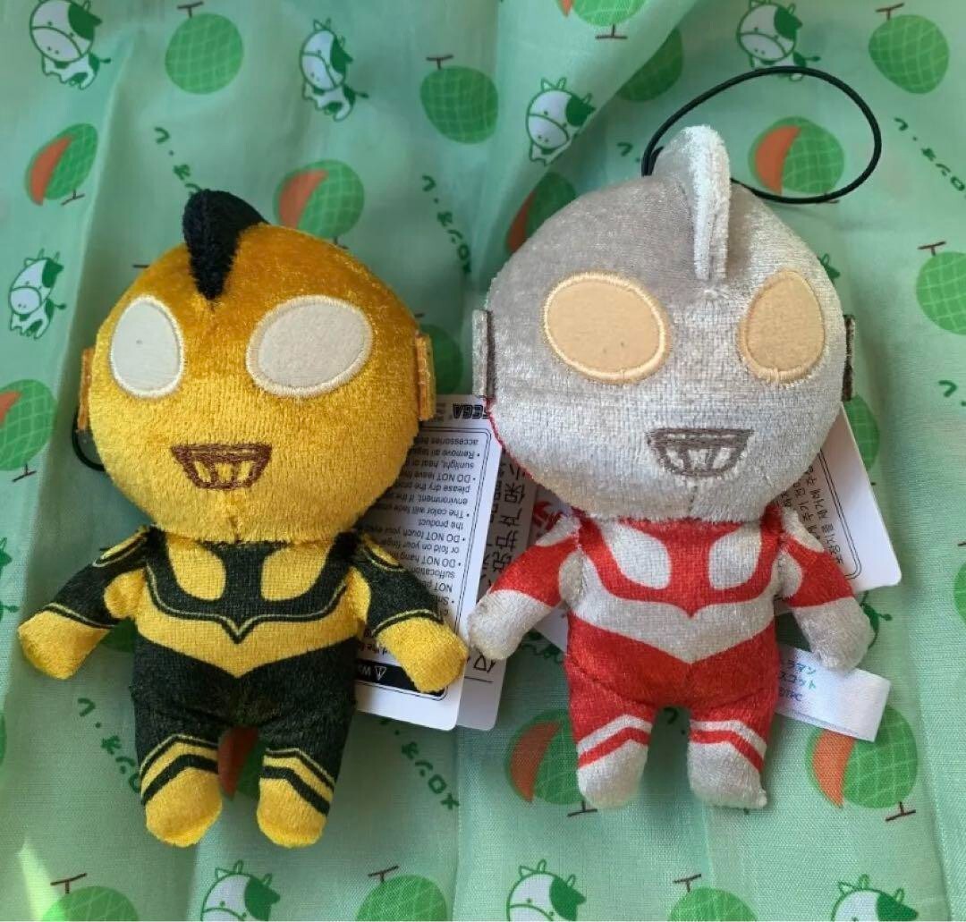 Shin Ultraman more plus Plush doll mascot set gold silver