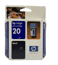 New HP 20 InkJet Black Print Ink Cartridge 2004