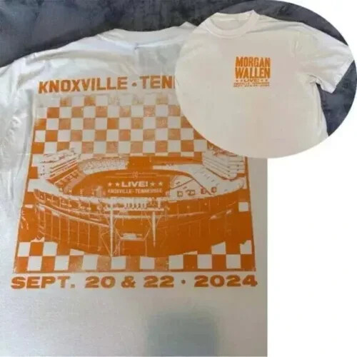 Morgan Wallen Neyland Stadium Tour 2024 Knoxville TN T-Shirt Sizes S-5XL