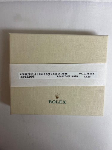 Rolex Portafoglio Marrone in Confezione Regalo RP4127-KF-ASBB 2019 - Foto 9 di 9