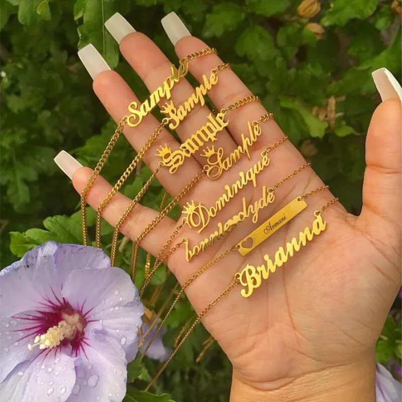 Custom Name Necklace Gift for Her, Personalized Any Name Pendant for  Bridesmaids