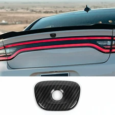 Carbon Fiber Rear Tailgate Camera Cover Trim for Dodge Charger 2015+ Accessories