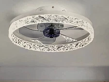 Ceiling Fan New JLPAN 19.7” White with LED Lights, Remote Control