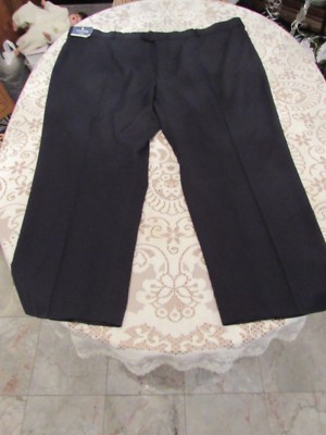 STAFFORD TRAVEL, MEN'S NEW Navy Poly Bl Flat Classic Fit Expand Pants Sz 54/29