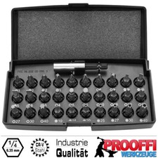 31tlg. TOP Bitsbox Bits Satz Torx Kreuz 6-Kant Set Magnet Bithalter NEO 06-103