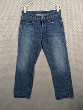 Y2k Levis 501 Selvedge Jeans Mens 31 x30 Distressed Denim Button Fly Made USA