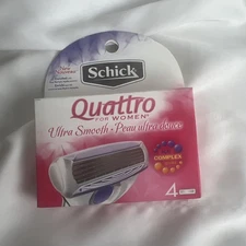 Schick Quattro For Women Ultra Smooth 4 Cartridges Açaí jojoba Complex 2010