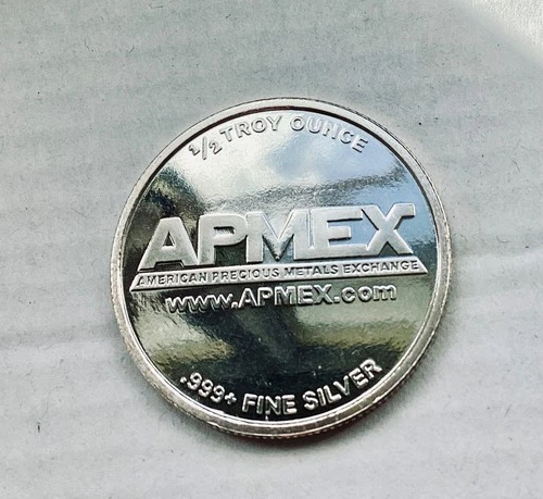 1/2 oz fine silver .999 APMEX round
