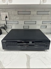 Sony CDP-C315 CD Changer 5 Compact Disc Player Vintage Black/with Controller