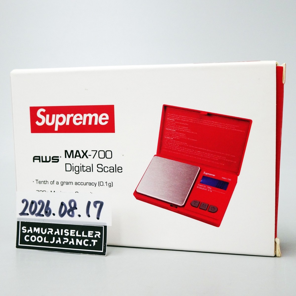 その他 SUPREME MAX700 digital scale Supreme X AWS Max-700 Digital Scale RED from Japan NEW A1004820