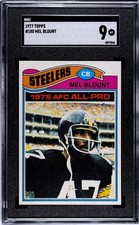 1977 Topps #180 Mel Blount Graded Card SGC 9 MINT Pittsburgh Steelers HOF