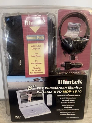 Mintek MDP-1810 Portable DVD Player 8” Portable Factory Sealed W/ Carrying Case - Image 1 of 4