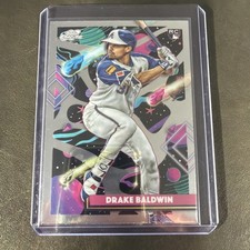 2025 Topps Chrome Cosmic Drake Baldwin #96 (RC) - ROY Braves