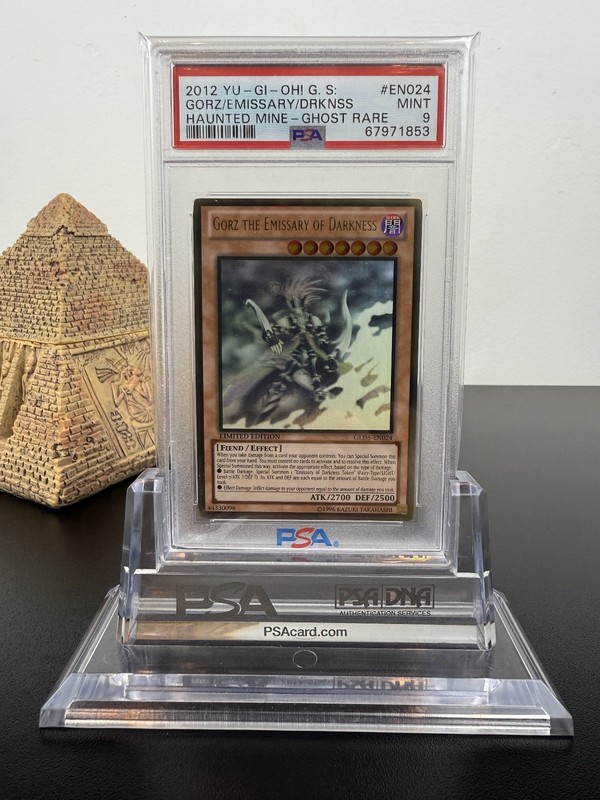 PSA 9 Gorz The Emissary of Darkness GLD5-EN024 Haunted Mine Ghost Rare